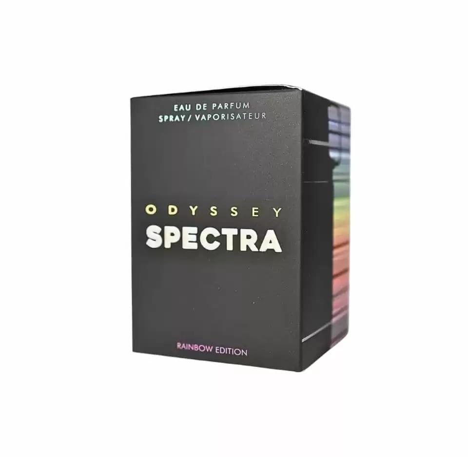 Armaf Odyssey Spectra Rainbow Edition bottle cap close-up with luxe detailing
