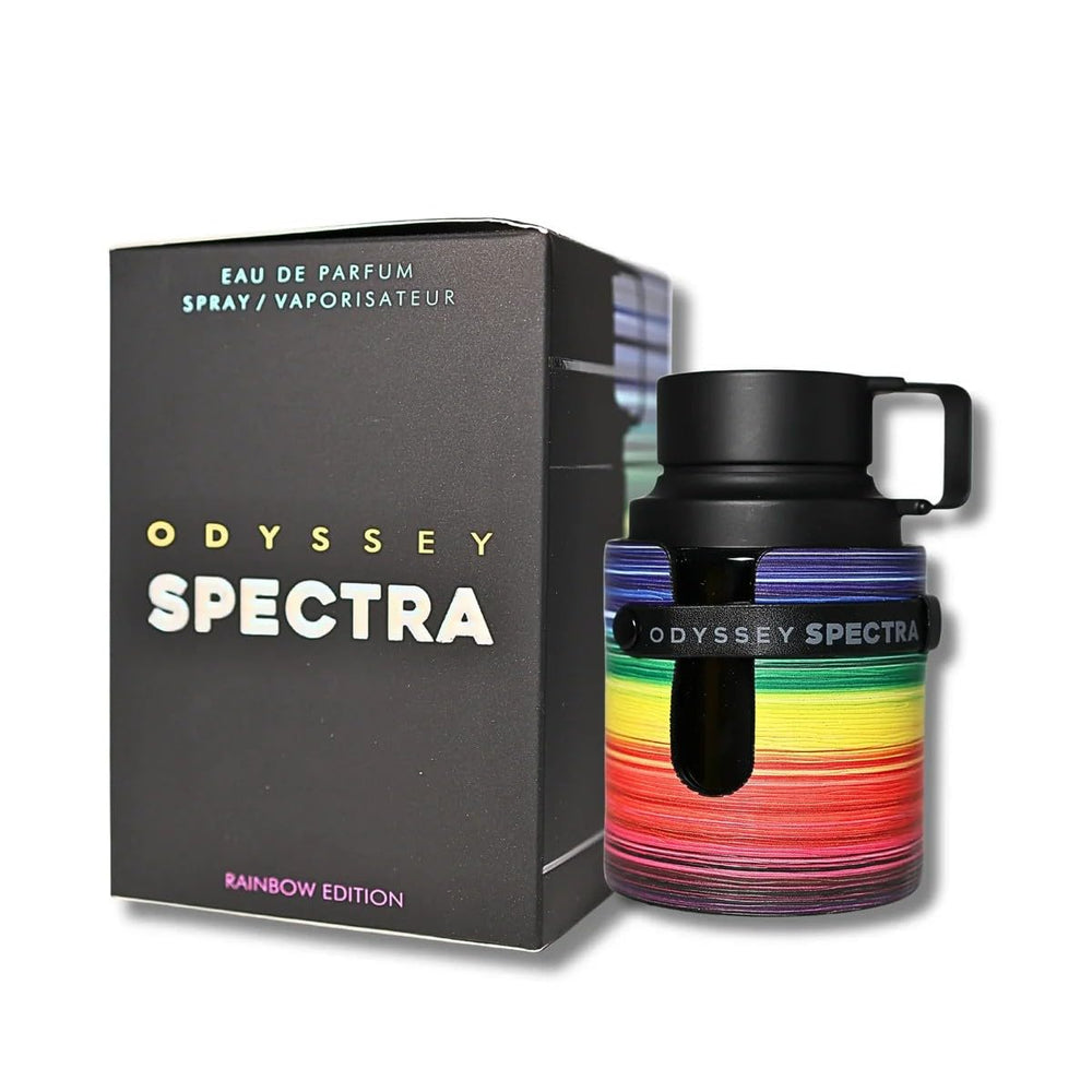 Armaf Odyssey Spectra Rainbow Edition unisex style shot showing versatile appeal