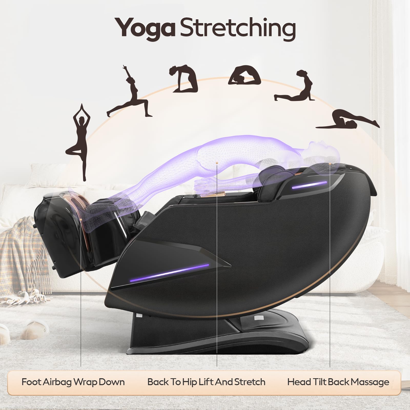Armali 7-inch touchscreen control for easy massage management.
