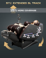 Armali 4D massage chair in zero gravity mode for relaxed posture.