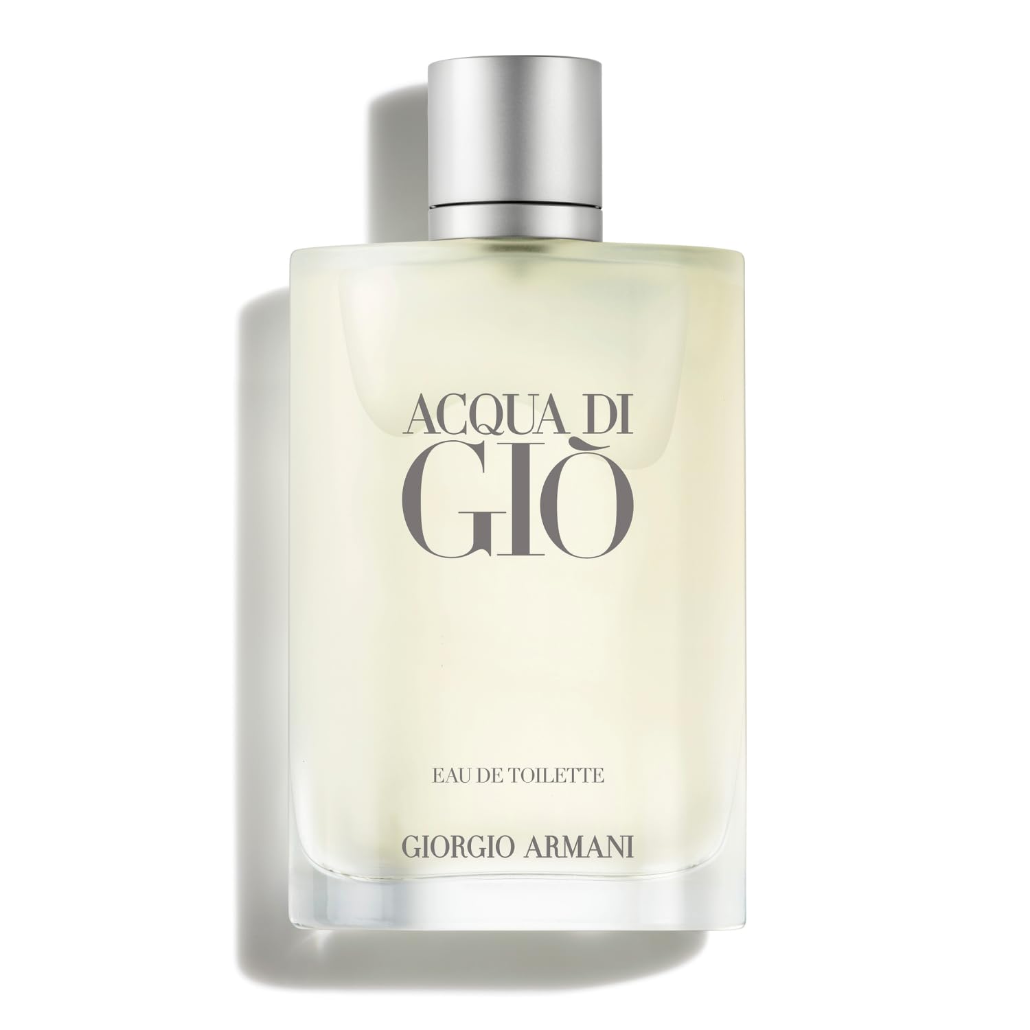 Armani Beauty Acqua di Gio bottle front highlighting sea-fresh scent, ideal for daily wear.