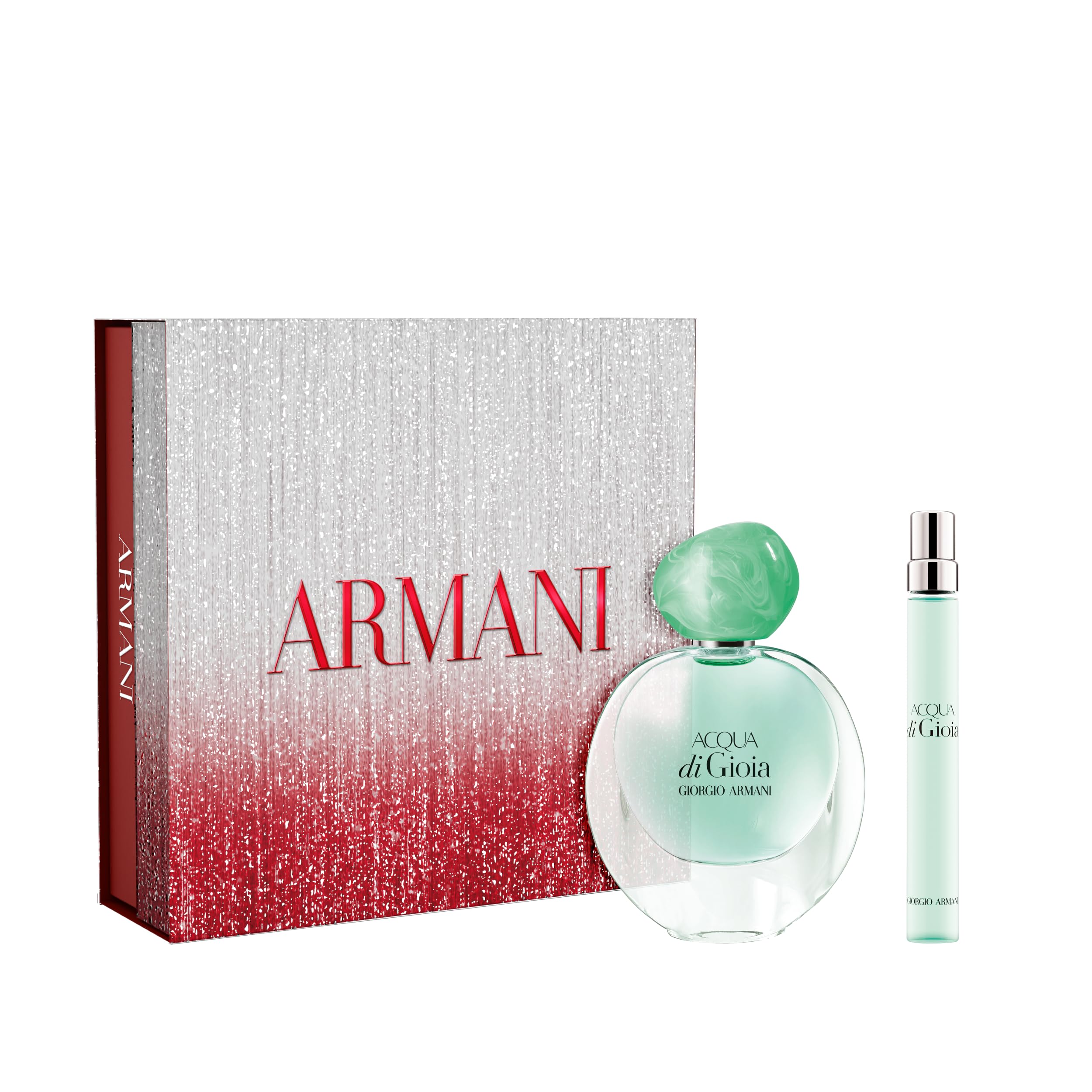 Armani Beauty Acqua di Gioia EDP travel bottle set, ideal for daily freshness on the go