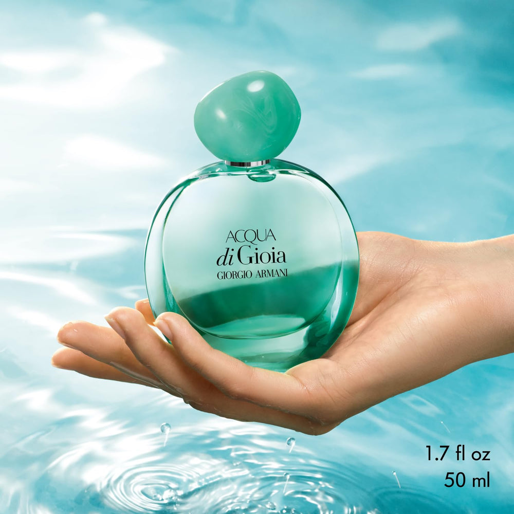 Armani Beauty Acqua di Gioia Intense box packaging invites elegant unboxing.