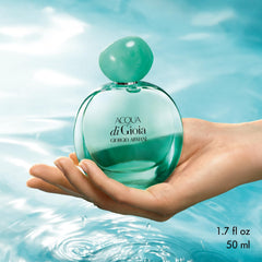 Armani Beauty Acqua di Gioia Intense box packaging invites elegant unboxing.