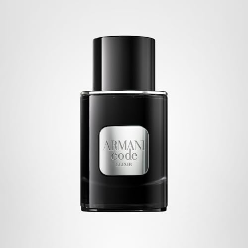 Armani Beauty Code Elixir 1.6 oz bottle showcases ambery-spicy character