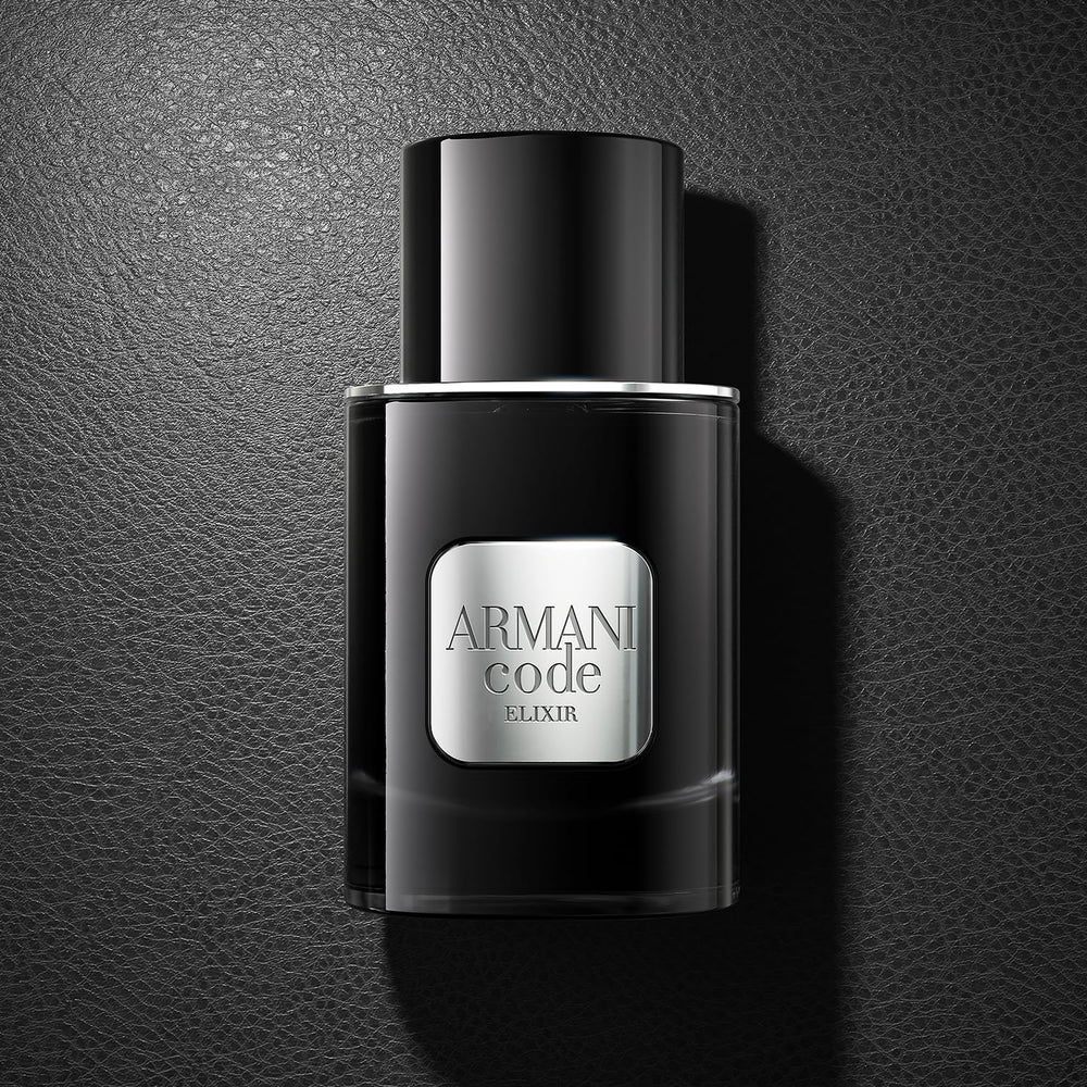 Armani Beauty Code Elixir double-ring-gesture for longer fragrance trail