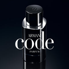 Armani Beauty Code Parfum packaging box, elegant presentation for gifting and display.