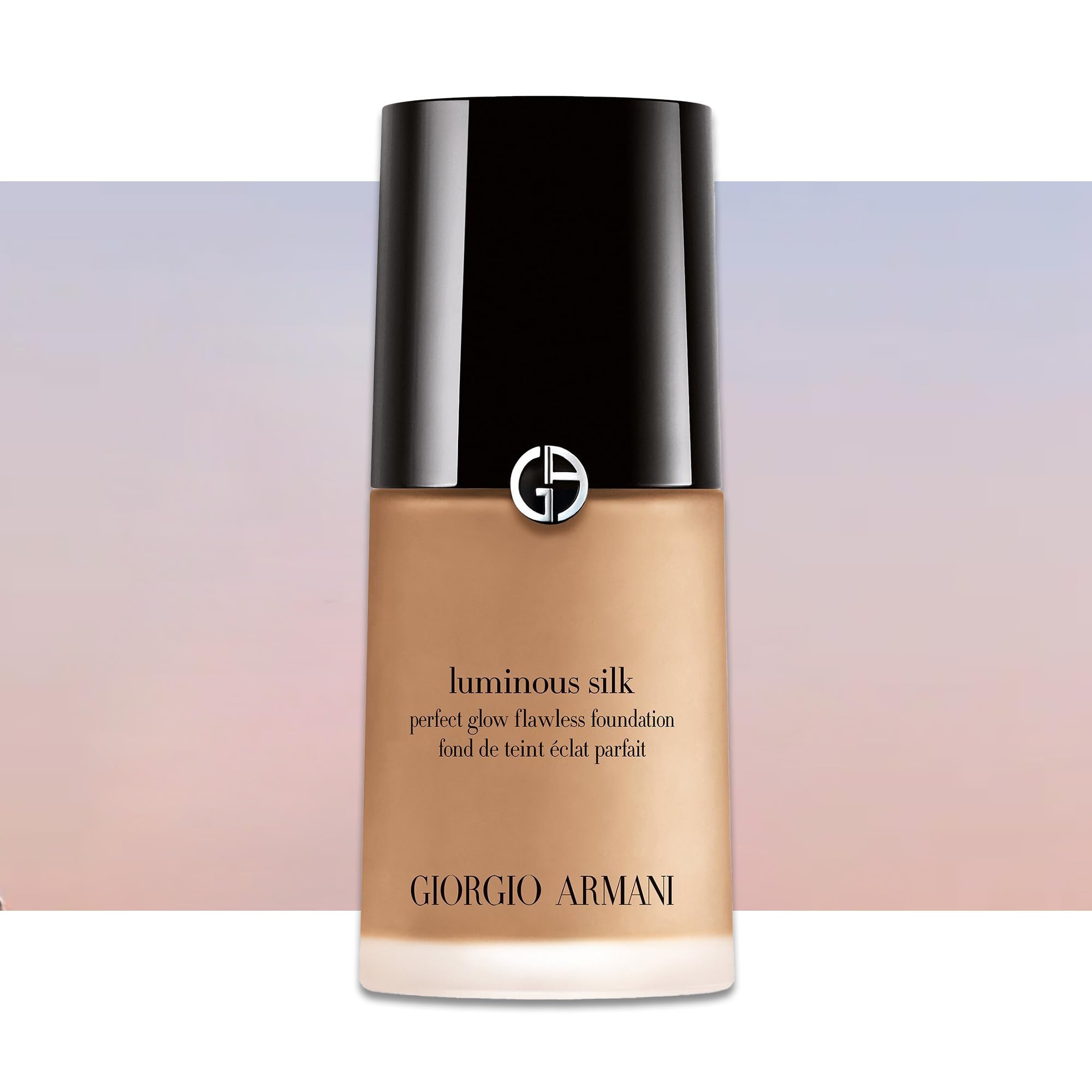 Armani Beauty Luminous Silk Foundation application demo on the face for even tone.