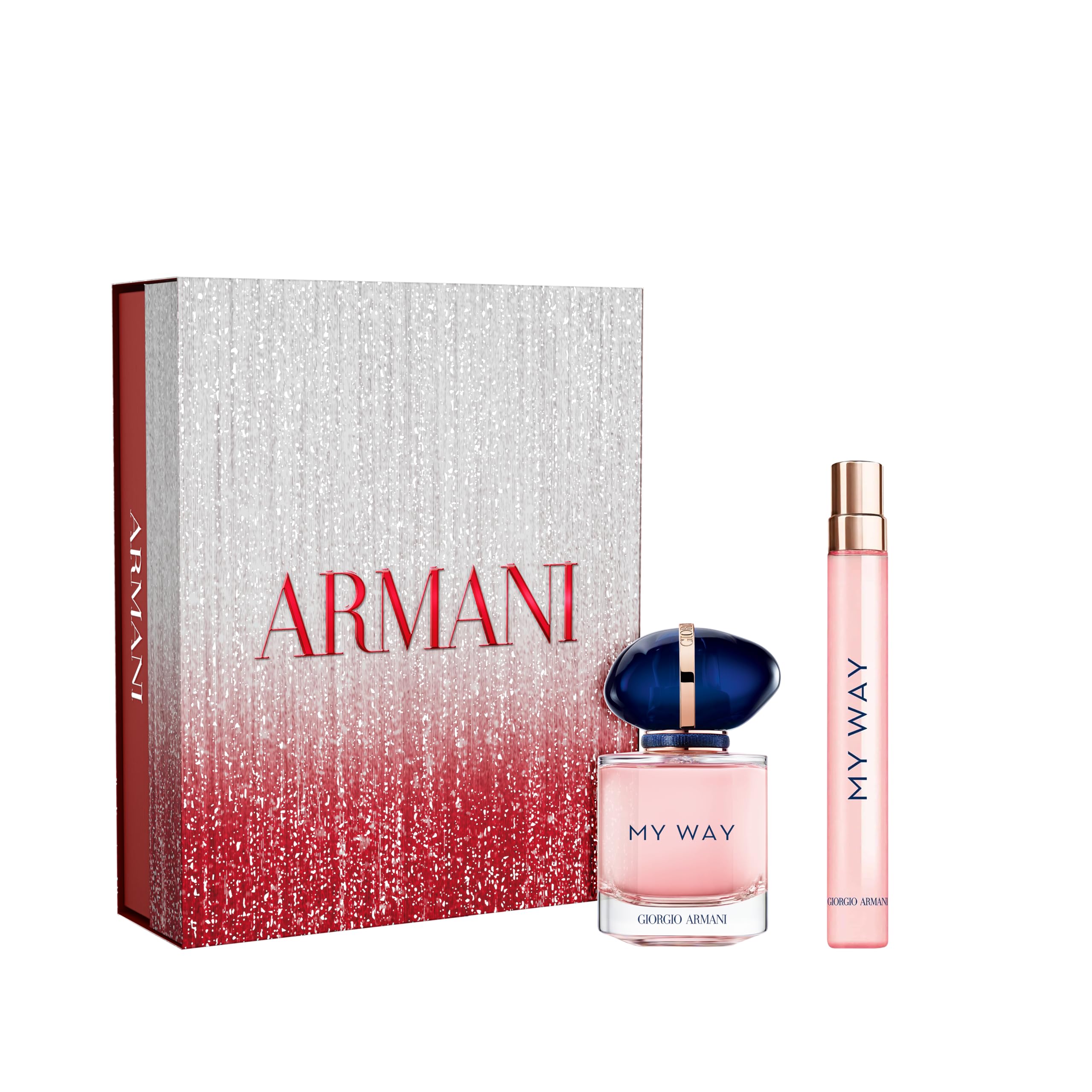 Armani Beauty My Way full-size bottle on display for everyday elegance