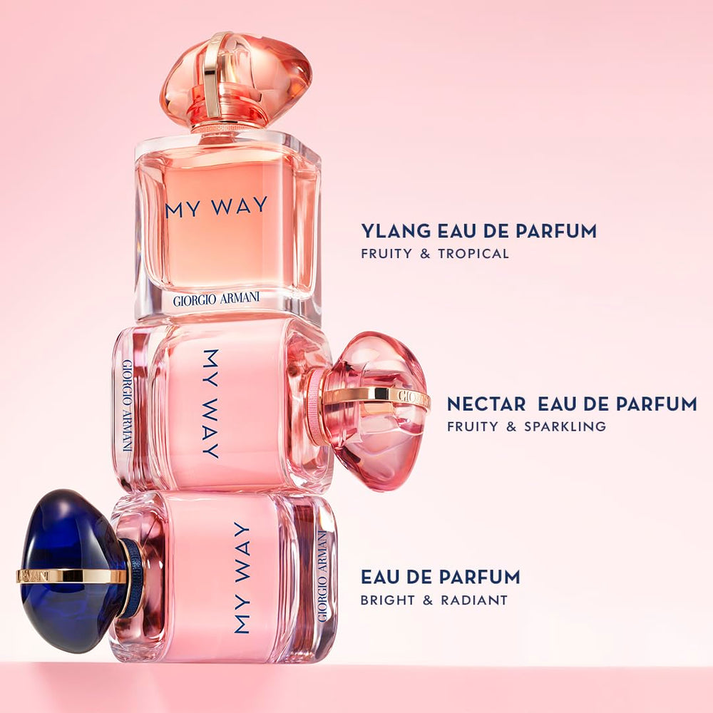 Armani Beauty My Way spray application on wrist for daily refinement