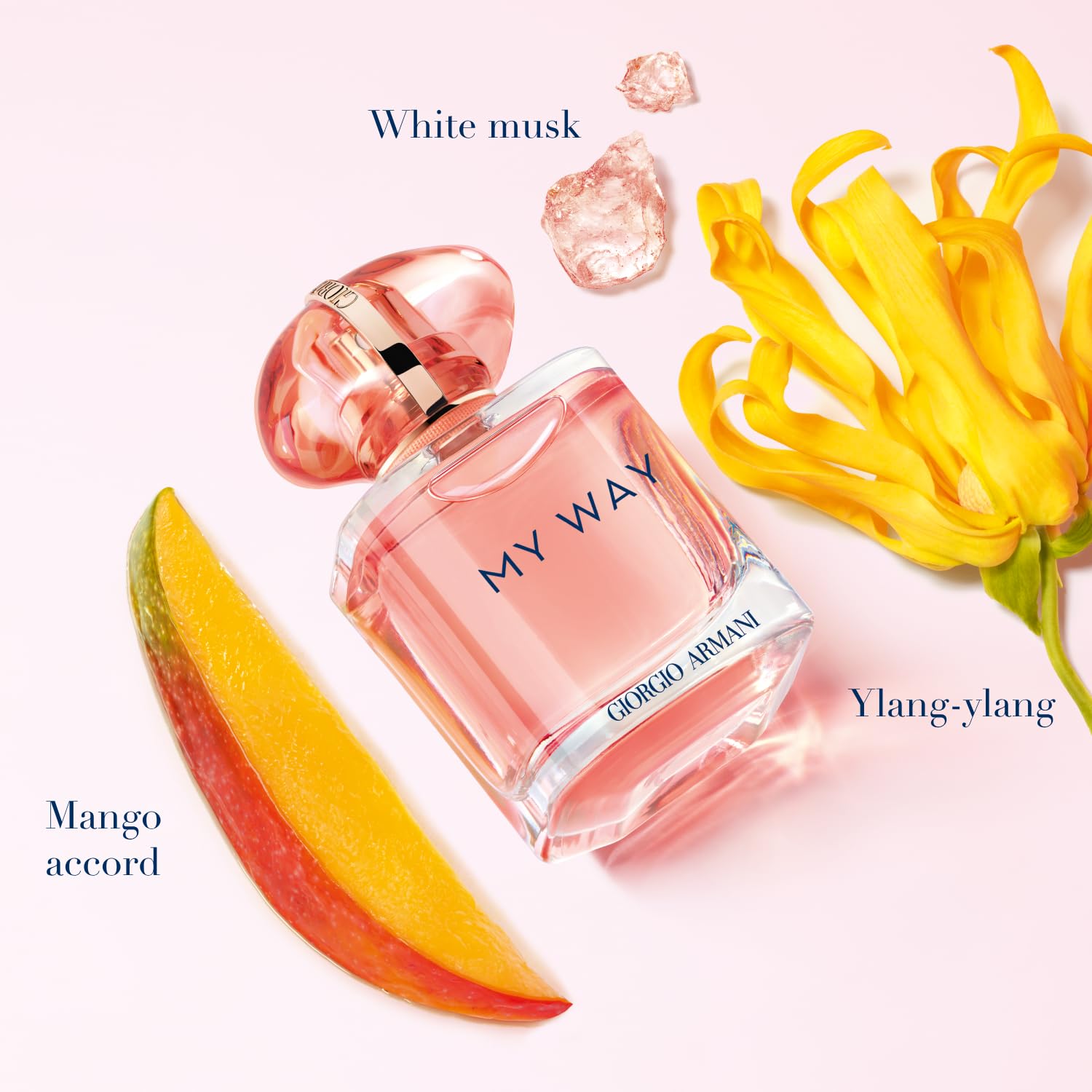 Close-up of the cap on Armani Beauty My Way Ylang reflects premium craftsmanship