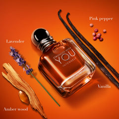Armani Beauty Stronger With You Intensely bottle-side view highlighting masculine vibe; great for evening wear.