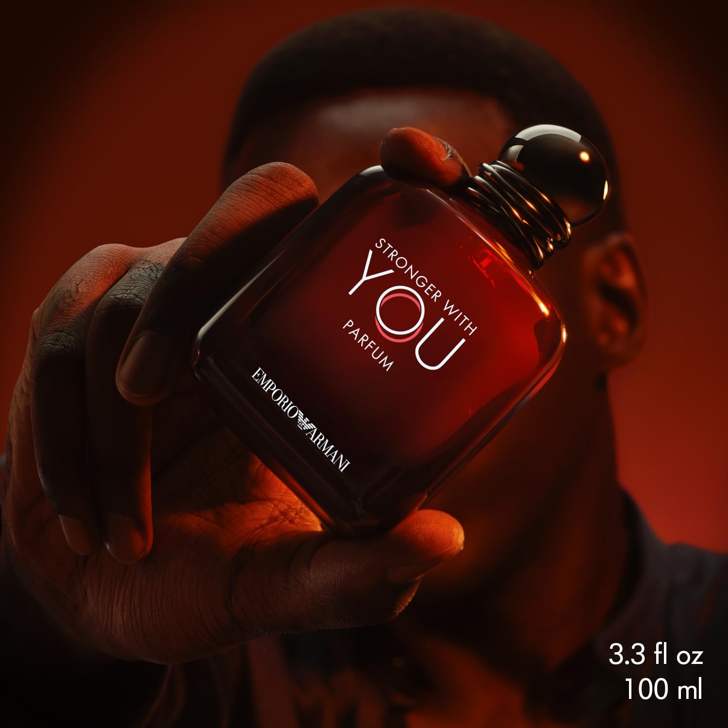 Armani Stronger With You Parfum full-size and travel-size set packaging for convenience.