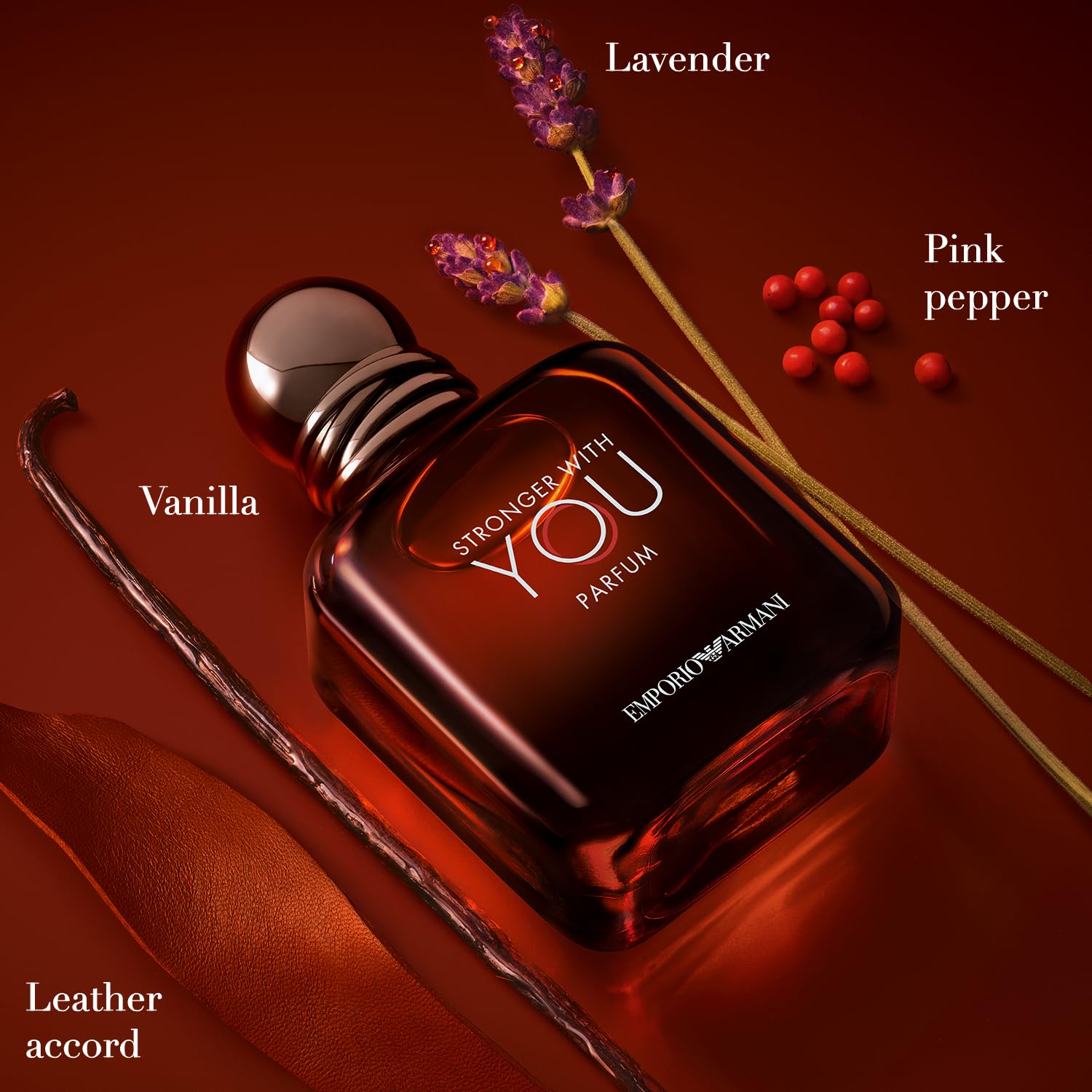 Armani Beauty Stronger With You Parfum travel size bottle ready for on-the-go wear.