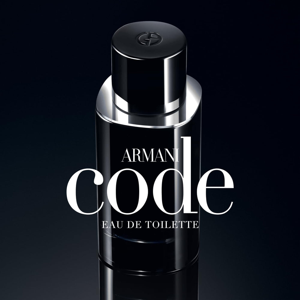 Armani Code EDT cedar-tonka base focus emphasizes warmth and lasting impression.