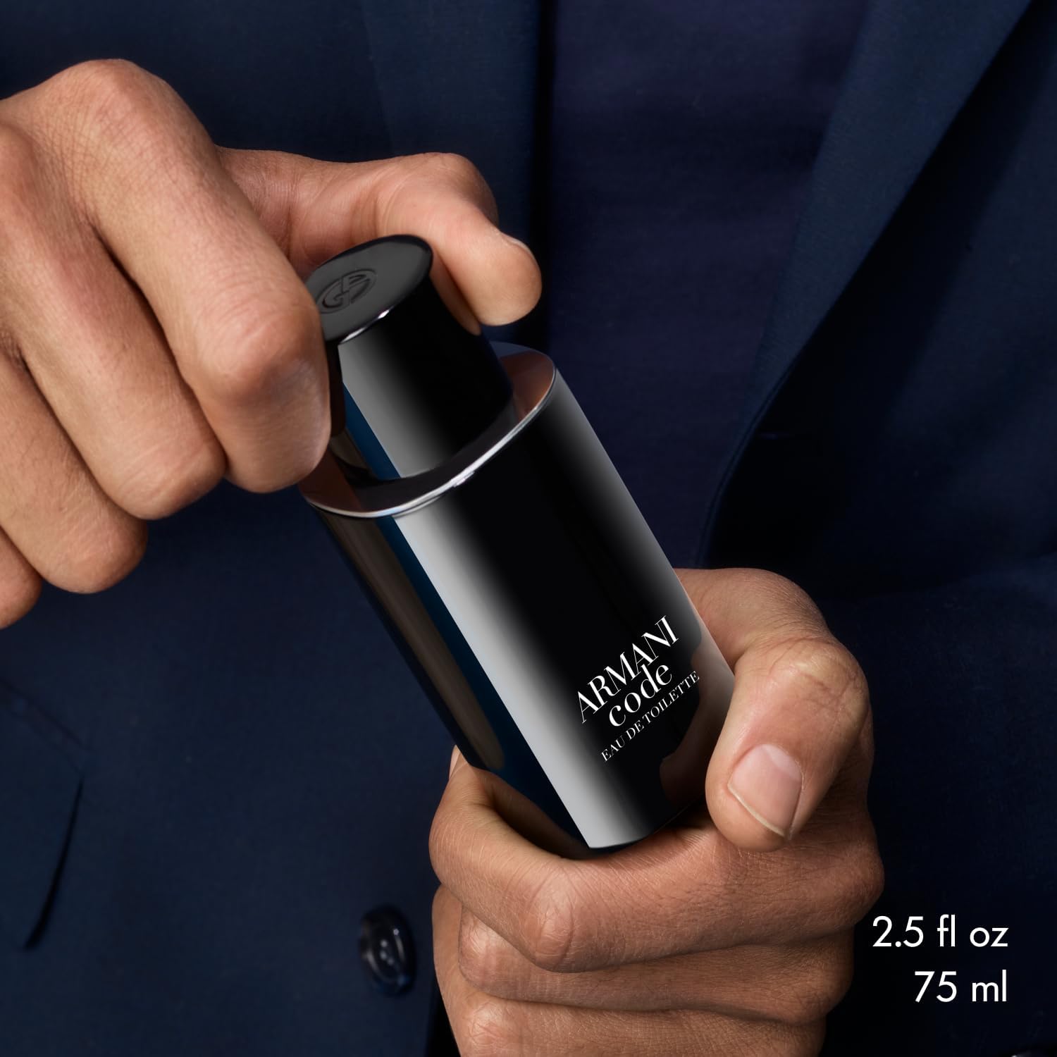 Armani Code EDT tonka bean cedarwood base delivers a comforting, lingering trail.