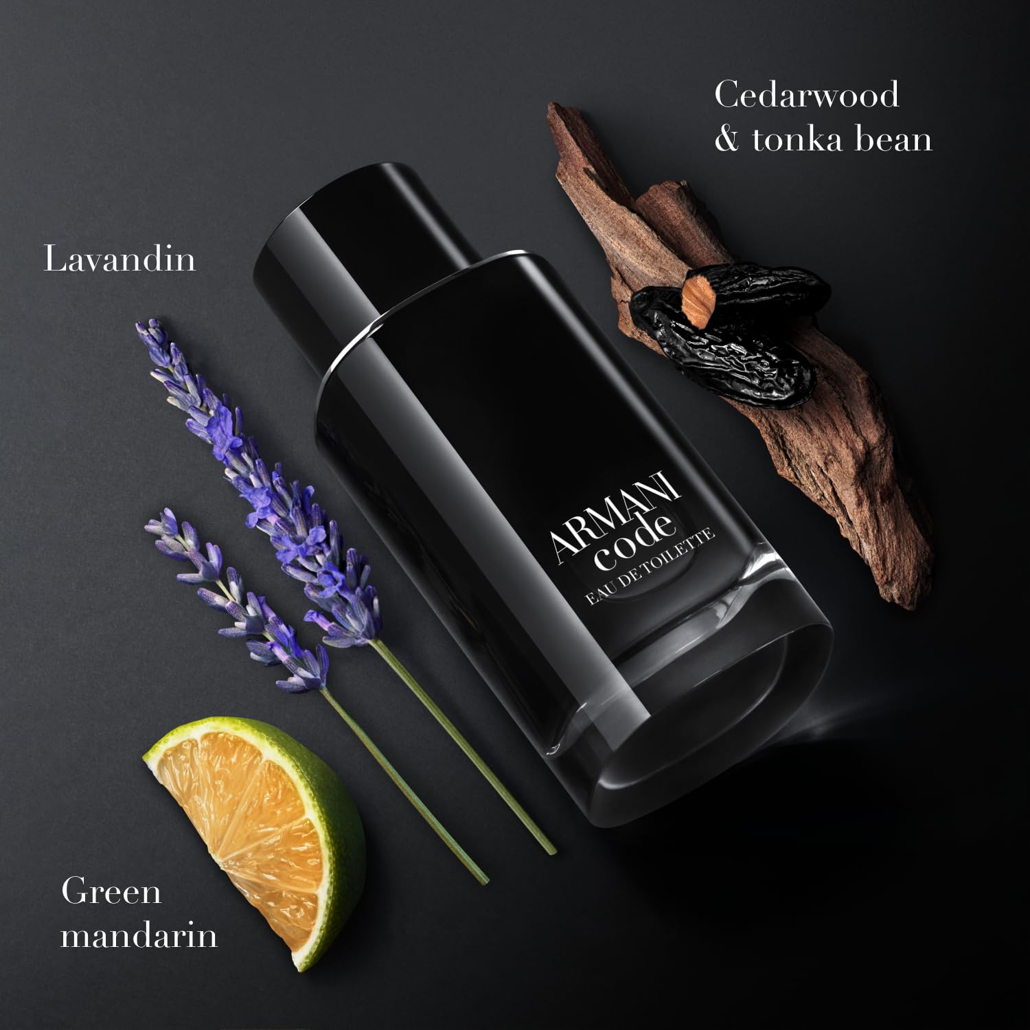 Armani Code EDT refillable bottle highlights sustainability for future-conscious fragrance choices.