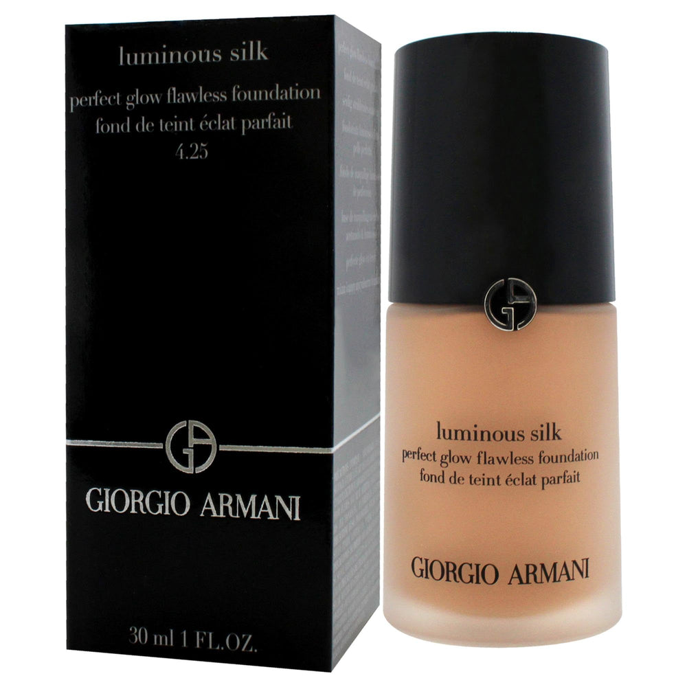Armani Beauty Luminous Silk Foundation under ambient light reveals silky finish.