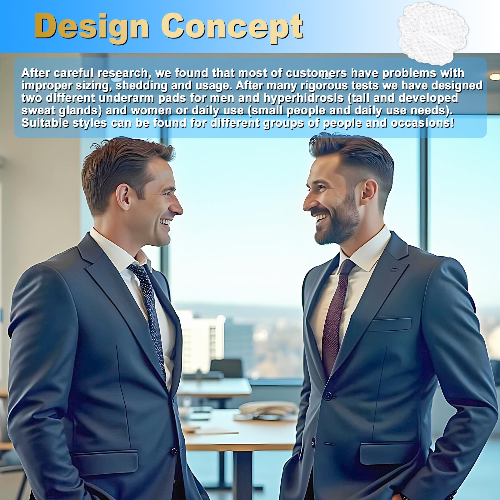 Arme Armpit Sweat Pads meeting-date-ready for discreet odor control.