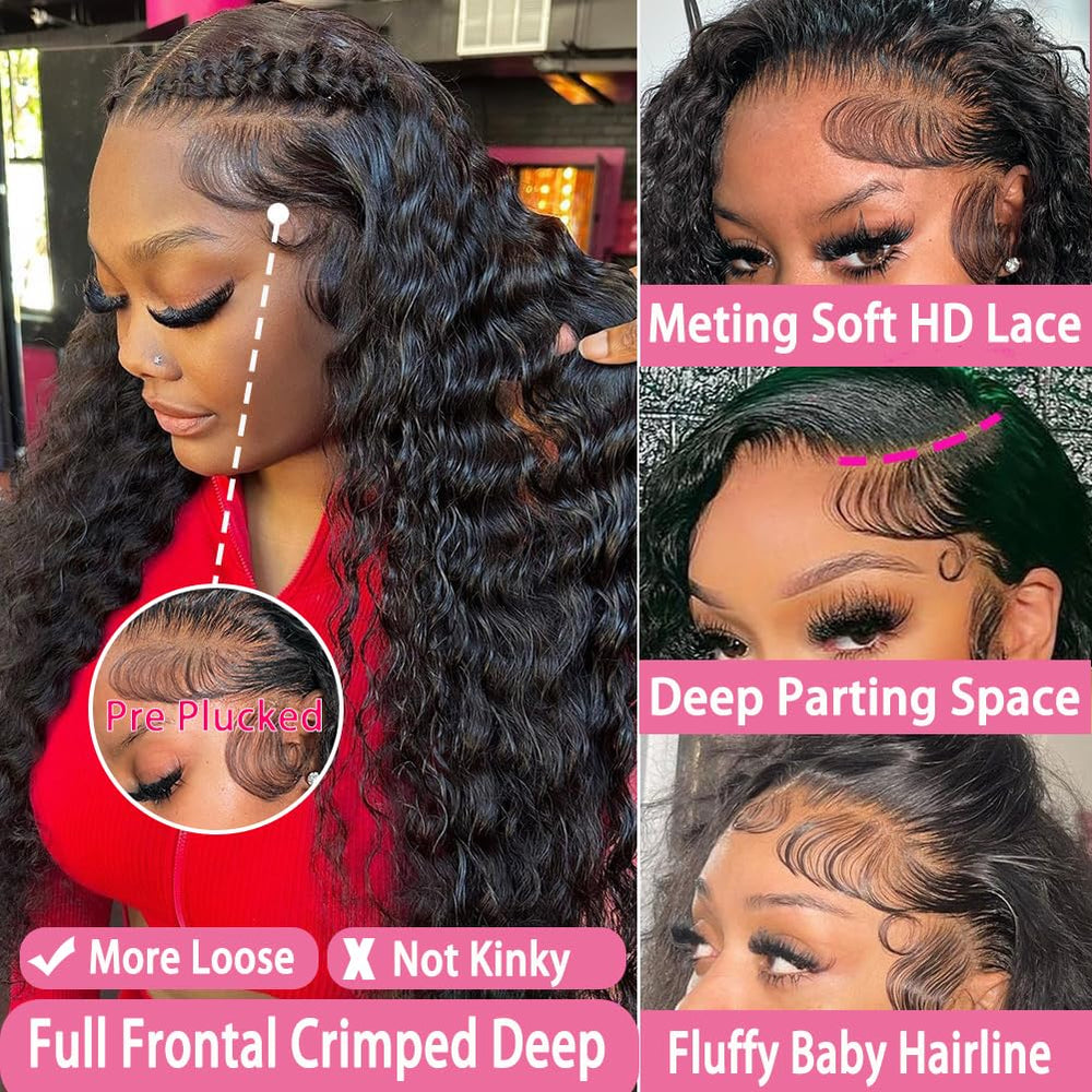 Armodeo 30-inch deep wave wig with dramatic length and movement