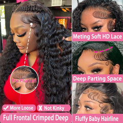 Armodeo 30-inch deep wave wig with dramatic length and movement