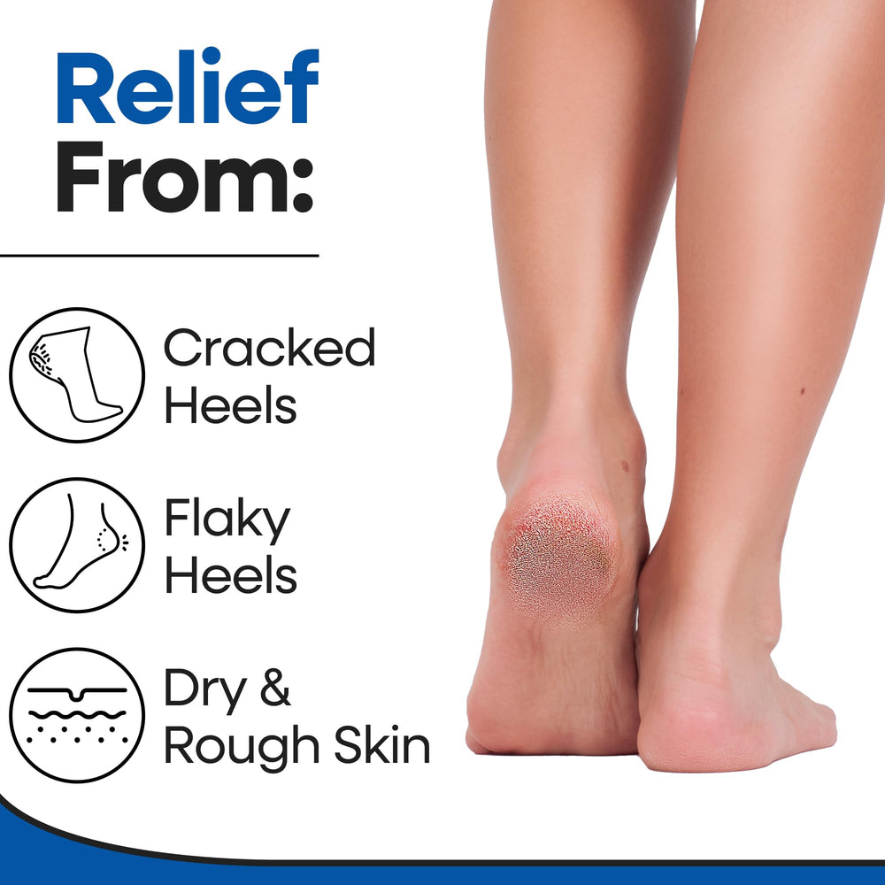 Armstrong America Aloe socks provide overnight moisturizing to soften dry heels