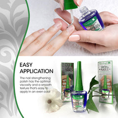 Arobell ingredients closeup highlighting calcium, biotin and natural extracts.