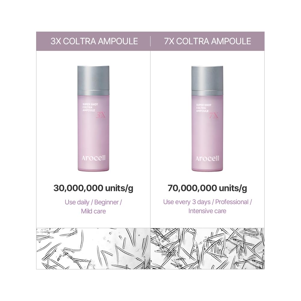 AROCELL Official Coltra Ampoule 3X pump-dispense highlights convenient, mess-free application.