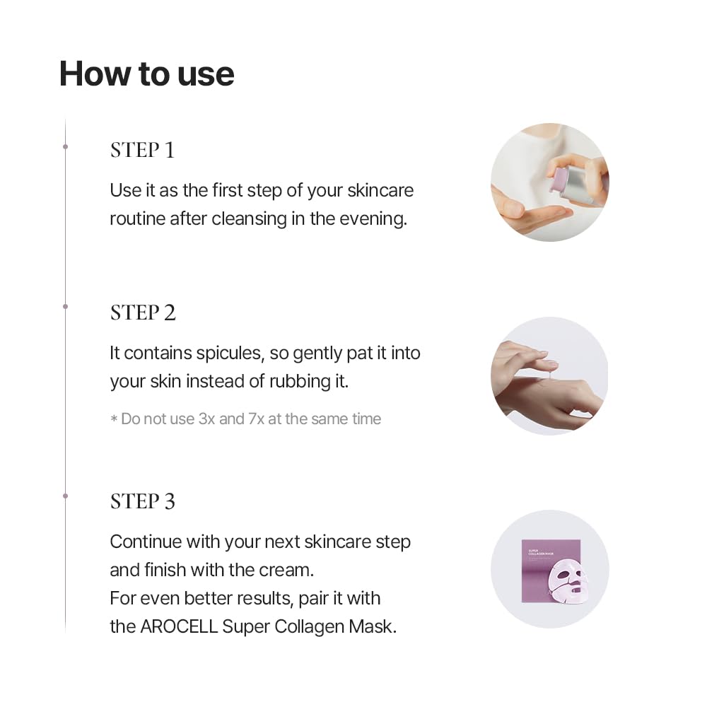 AROCELL Official Coltra Ampoule 3X texture-refinement focuses on smoother skin.