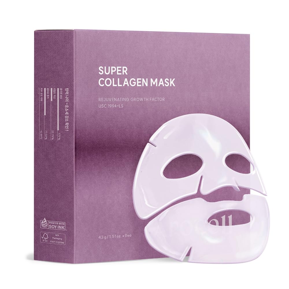 AROCELL OFFICIAL Super Collagen Mask overnight hydrogel in action for hydration