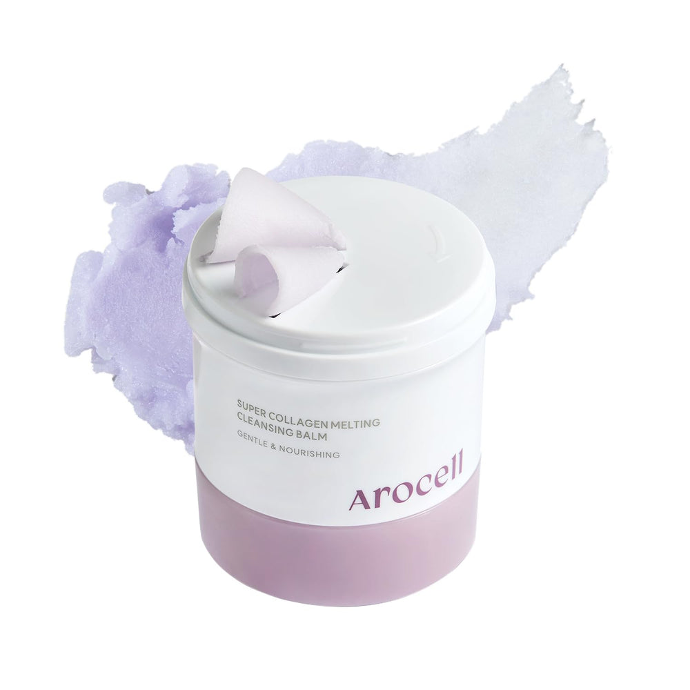 AROCELL Super Collagen Melting Balm packaging for premium cleansing.