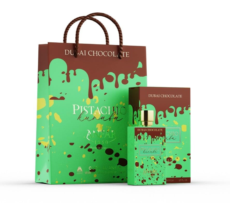 AROMA CONCEPTS Dubai Chocolate Perfume caramel drizzle close-up — indulgent notes to savor.