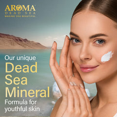 Sensitive-skin friendly Aroma Dead Sea Cream in a gentle-use image.
