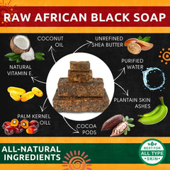 Aroma Depot African black soap Ghana packaged bar ready for travel.