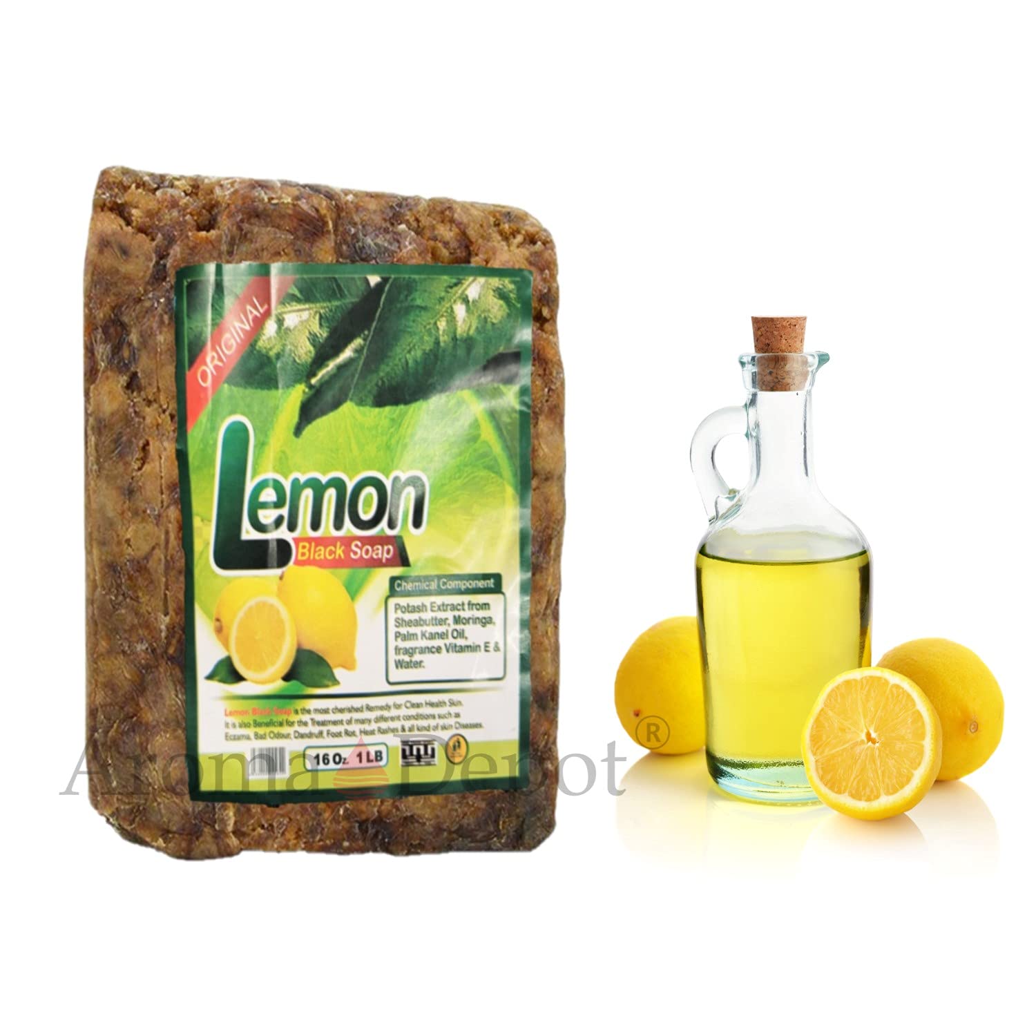 Aroma Depot Lemon Oil diffused soap delivers a citrus-fresh aroma and skin refreshment.
