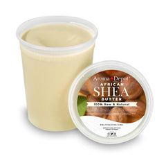 Aroma Depot Shea Butter natural scent close-up emphasizes creamy consistency for daily use.