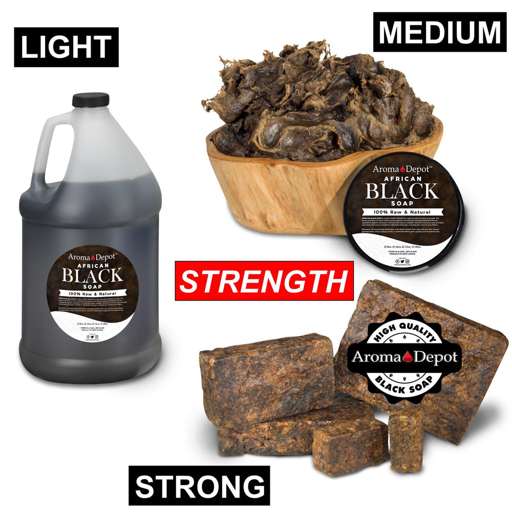 Vegan fair trade logo beside Aroma Depot packaging