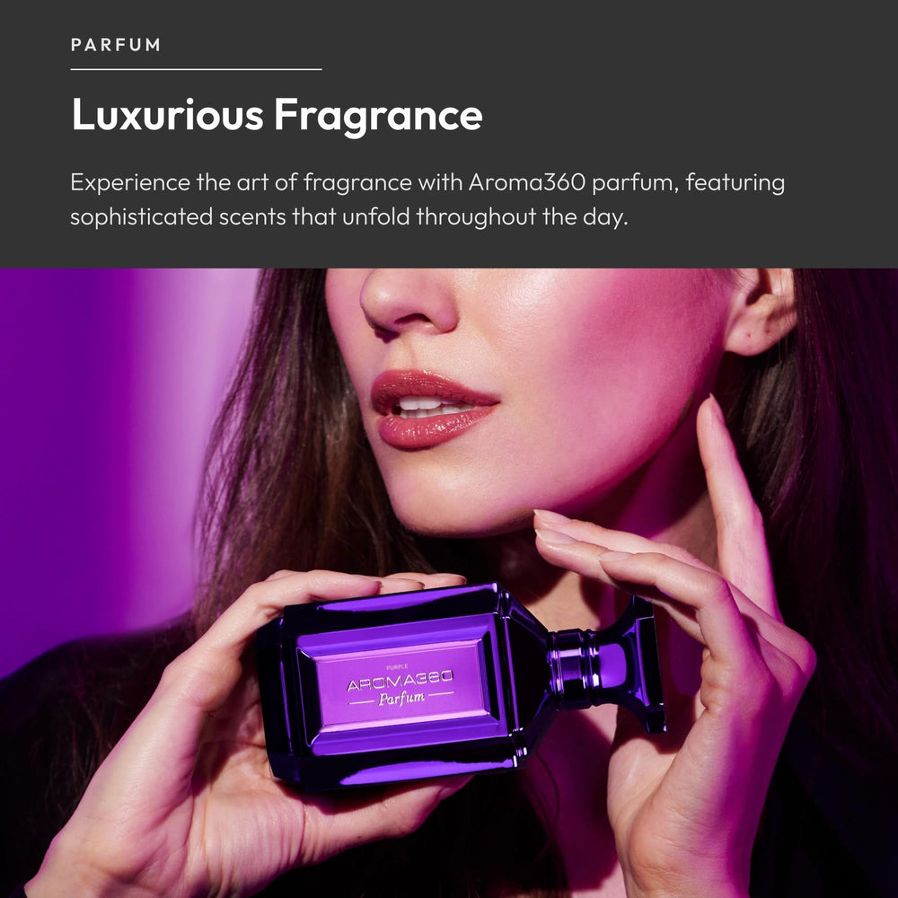 Aroma360 Women's Parfum patchouli base bottle adds depth and lasting presence.