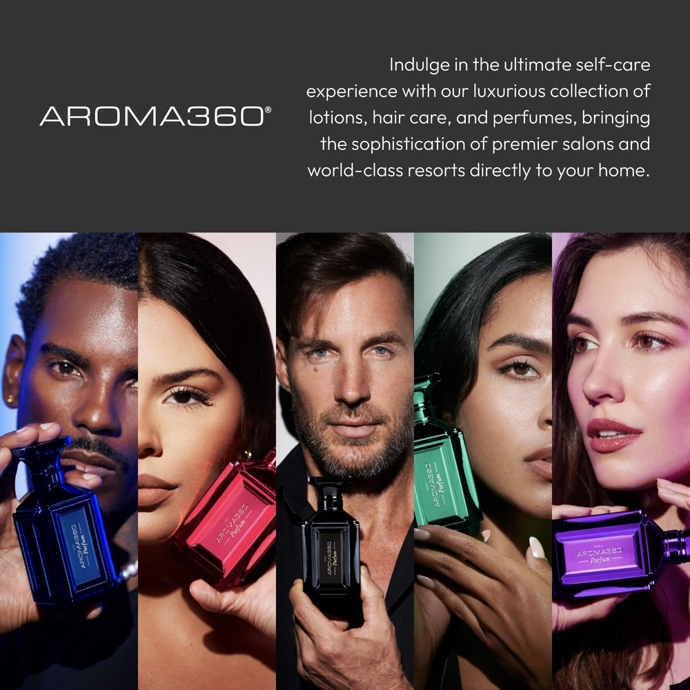 Aroma360 Women's Perfume vanity display on dresser