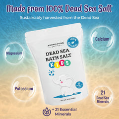 Aromasong Dead Sea Salt Kids Bath Soak mineral-rich formula for soothing skin
