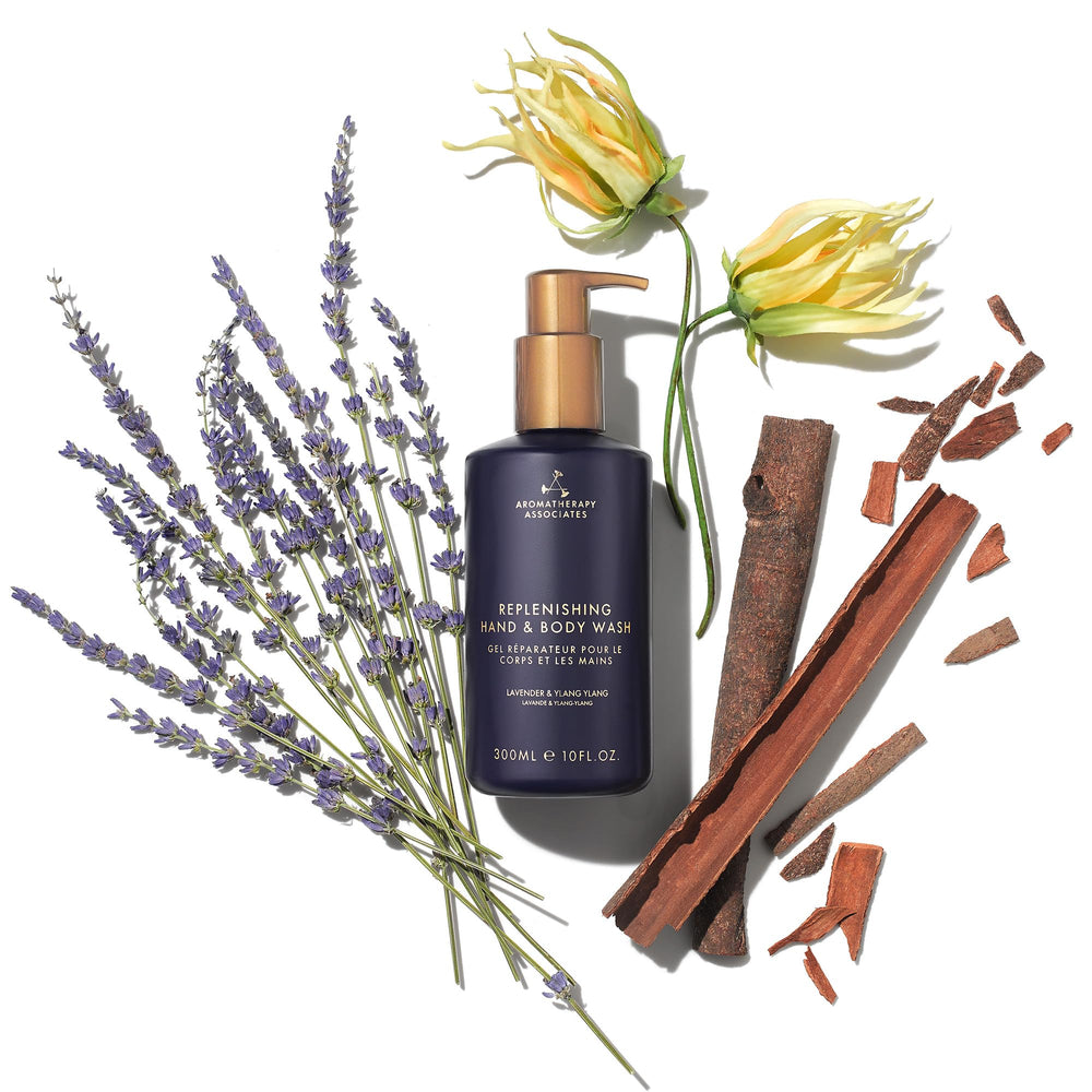 Aromatherapy Associates Balance aroma of lavender, ylang ylang, and ho wood for calming routine