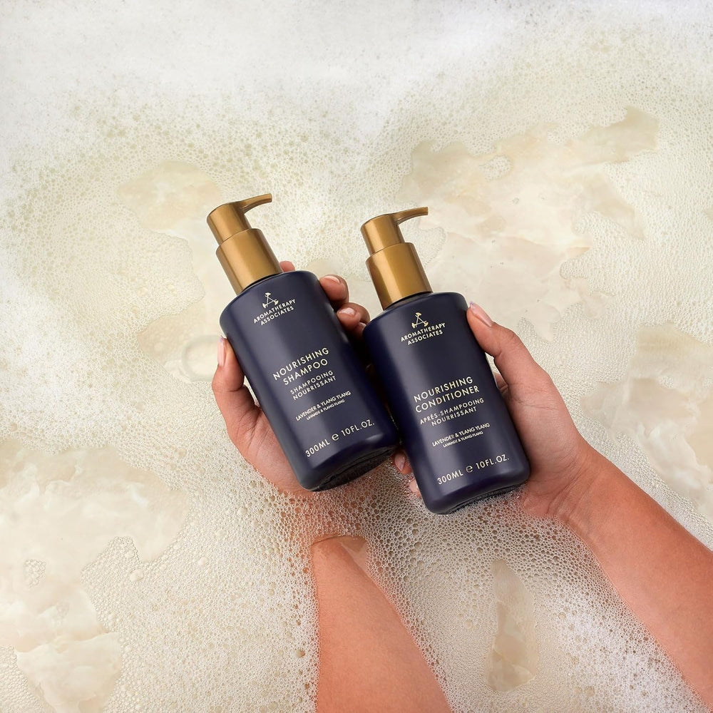 Lavender and ylang ylang fragrance in Balance conditioner enhances daily ritual