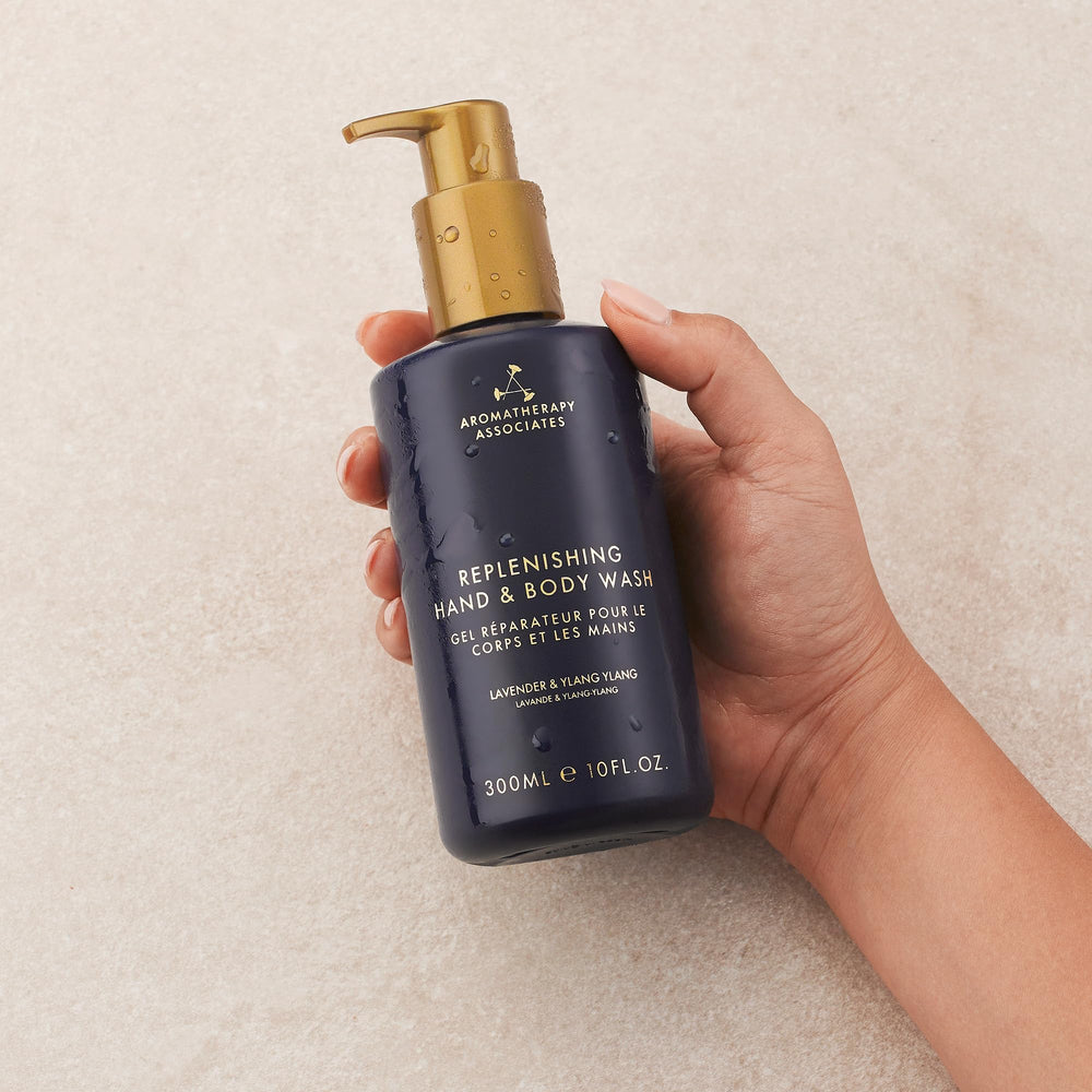After-wash result with Aromatherapy Associates Balance shows refreshed, hydrated skin