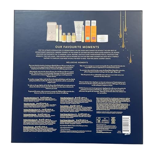 Aromatherapy Associates collection display set showcases luxury wellness ritual.