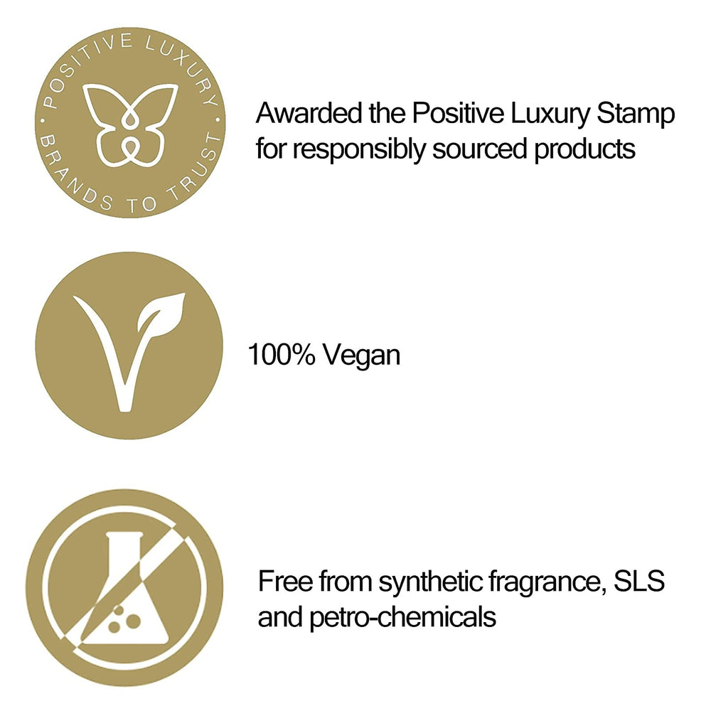 Aromatherapy Associates conditioner-ingredients-ylang-rosemary closeup emphasizes vegan, SLS-free formula.