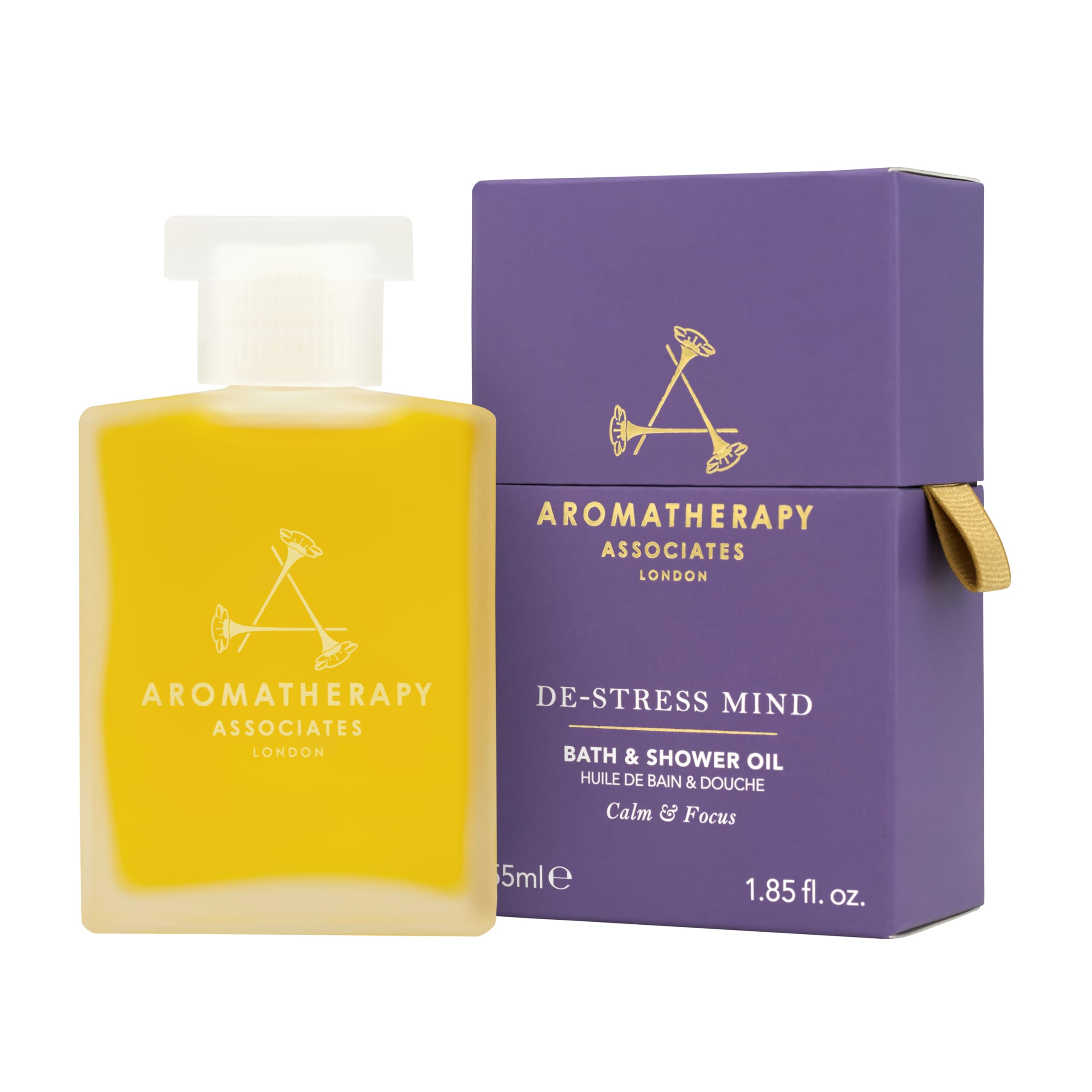Aromatherapy Associates De-Stress Mind bottle for a calming shower ritual