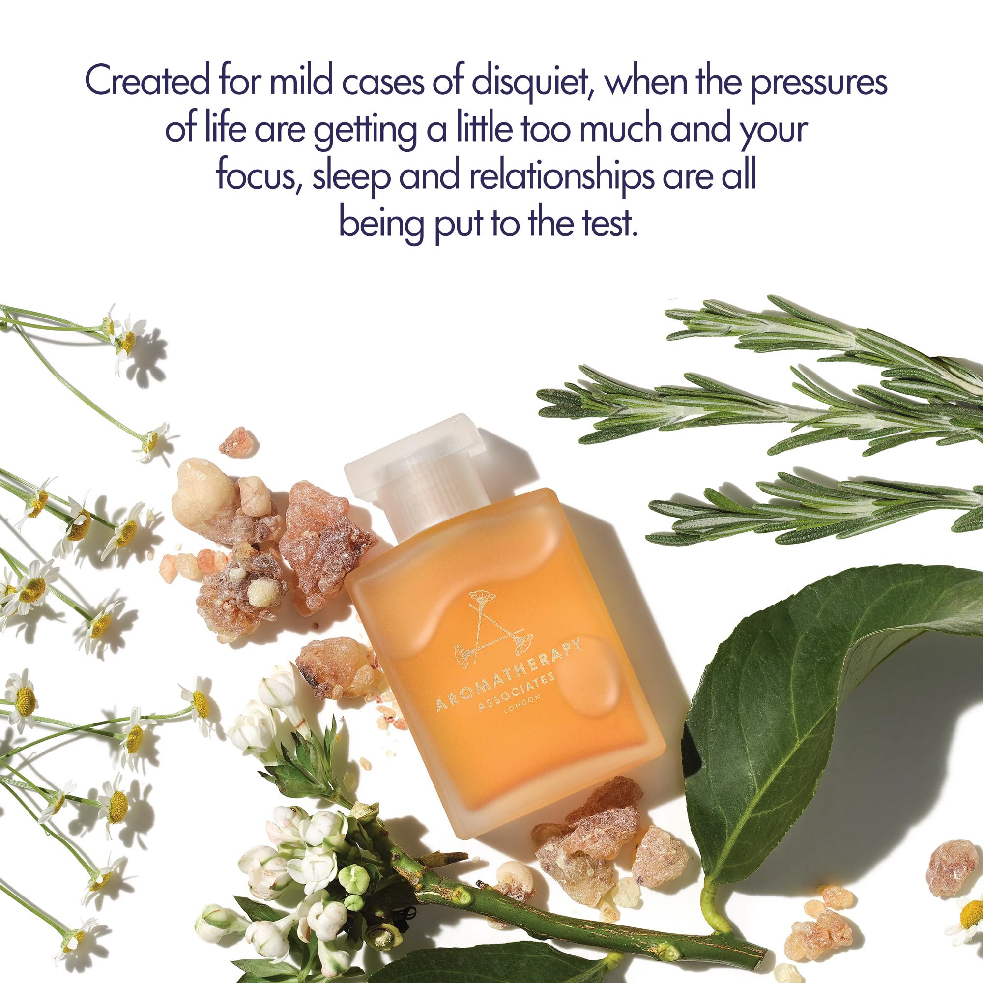 Pouring De-Stress Mind oil to release a soothing aroma during a bath