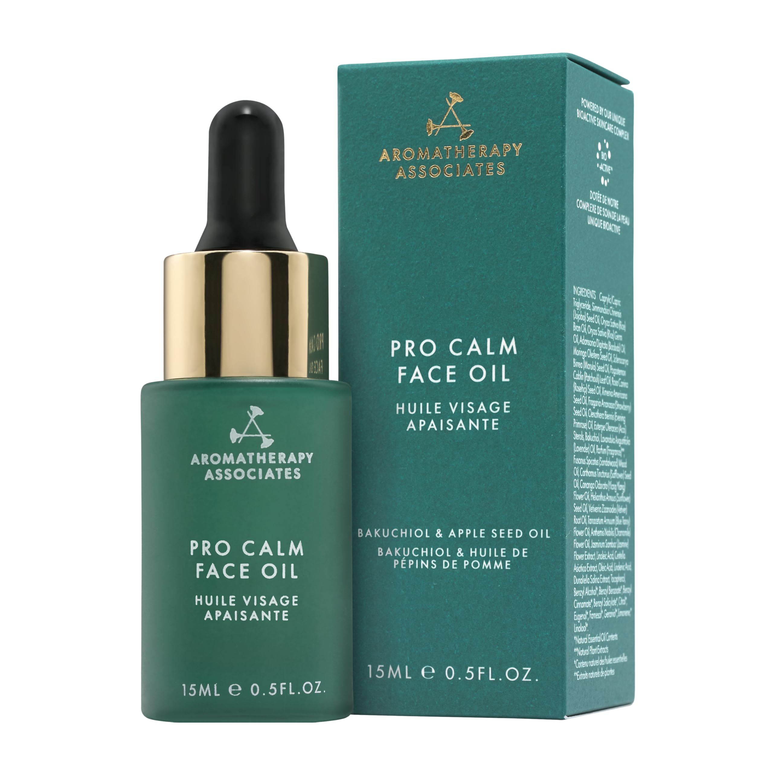 Aromatherapy Associates Pro Calm Face Oil bottle closeup for soothing skin support