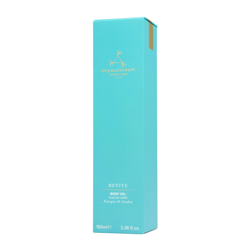 Gift-ready Revive Body Oil set with elegant packaging