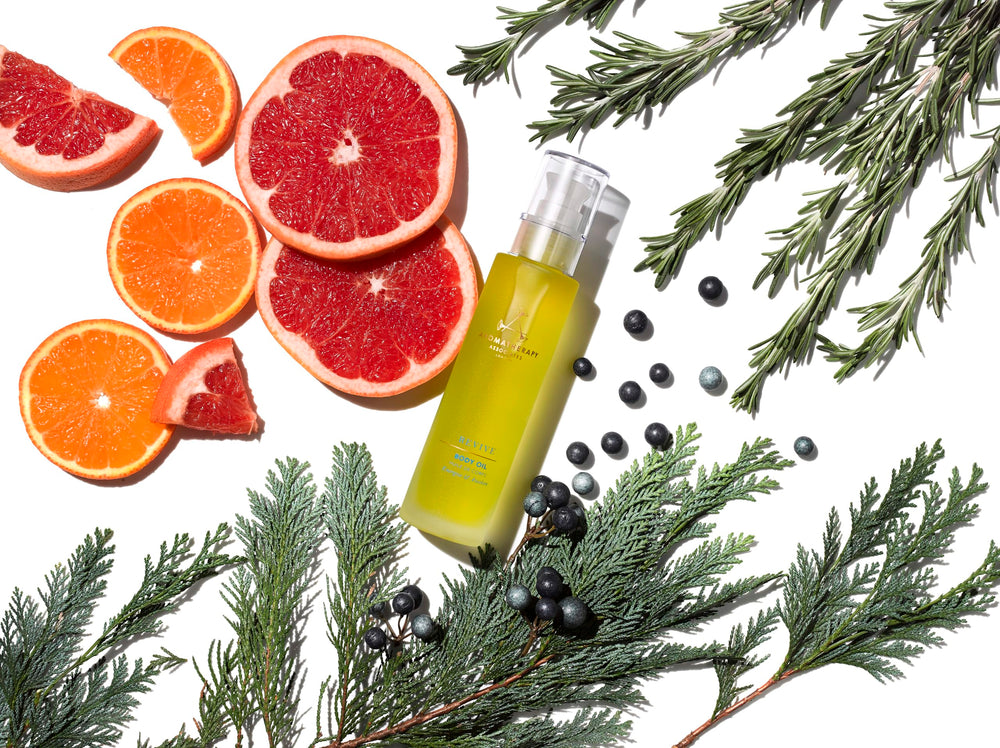 Close-up of massaging Revive Oil into skin for smooth nourished texture